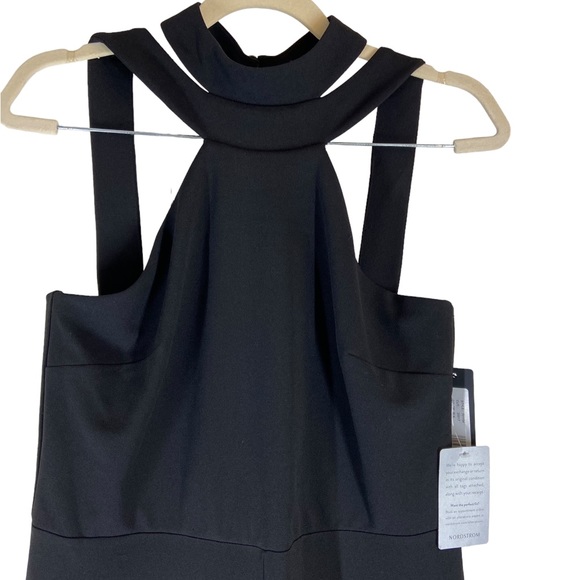 Bebe Black Choker Neck Jumpsuit New W/Tags - Picture 7 of 10